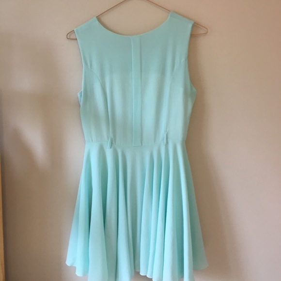 A cute blue mini flowy dress. - Picture 2 of 2